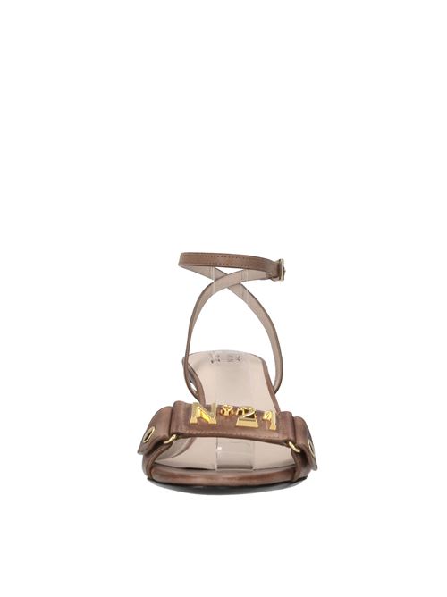 Sandali in pelle N°21 | CPXNV17016 X021MARRONE